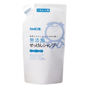 （まとめ買い）シャボン玉 無添加 せっけんシャンプー つめかえ用 420ml(石鹸シャンプー)×10セット