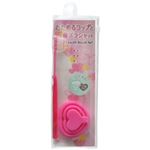 たためるコップと歯ブラシセット ハート ディープピンク