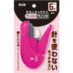 PLUS 針なしホッチキス ペーパークリンチ ピンク 31-133 SL-106AB PK