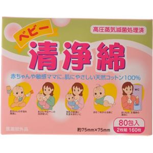 ベビー 清浄綿 80包入
