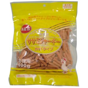 トータルヘルシーペットライフ ササミジャーキー カットタイプ お徳用 400g