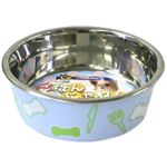 ステンレス食器 ごはんにゃわん 犬用 ミニ ブルー