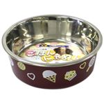 ステンレス食器 ごはんにゃわん 犬用 SS ブラウン