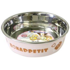 ステンレス食器 ごはんにゃわん 犬用 S ピンク