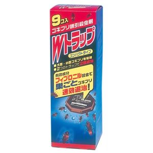 ゴキブリ誘引殺虫剤 Wトラップ 1.5g×9個