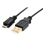ナカバヤシ Micro-USBケーブル USB2.0規格認証 1.0m ZUH-MR01BK