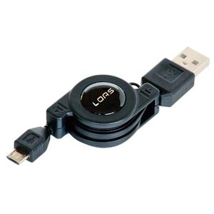 ナカバヤシ Micro-USBケーブル USB2.0規格認証 最大0.7m ZUH-MRM007BK