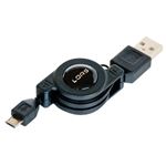 ナカバヤシ Micro-USBケーブル USB2.0規格認証 最大0.7m ZUH-MRM007BK