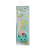 たためるコップと歯ブラシセット フラワー グリーン