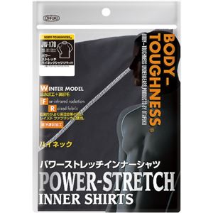 BODY TOUGHNESS パワーストレッチ ハイネックシャツ JW-170 ブラックM
