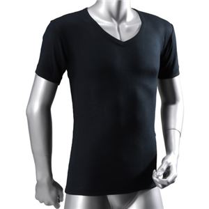 BODY TOUGHNESS サーモ アンダーシャツ 半袖Vネック JW-141 ブラックLL
