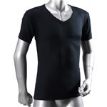BODY TOUGHNESS サーモ アンダーシャツ 半袖Vネック JW-141 ブラックL