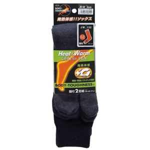 BODY TOUGHNESS サーモソックス オールパイル タビ（2P） JW-132 ブラック