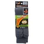 BODY TOUGHNESS サーモソックス オールパイル タビ（2P） JW-132 グレー