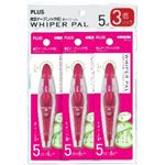 PLUS 修正テープホワイパーパル 3個パック 5mm幅  ピンク WH-035-3P
