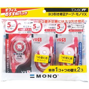 トンボ鉛筆 MONO 修正テープ 5mm 2個パック KCC-342K