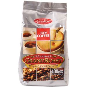 キーコーヒー FP グランドロースト 香りふくらむモカブレンド（粉） 400g