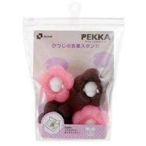 ペッカ ひつじの洗濯スポンジ ピンク