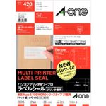 エーワン パソコンプリンタ＆ワープロ ラベルシール 東芝Rupo＆TOSWORDシリーズ21面用 20シート入 28315