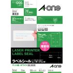 エーワン レーザープリンタ ラベルシール マット紙・ホワイト 12面付 100シート入 28362