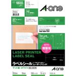 エーワン レーザープリンタ ラベルシール マット紙・ホワイト 18面付 100シート入 28364