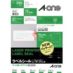 エーワン レーザープリンタ ラベルシール マット紙・ホワイト 12面付 20シート入 28382