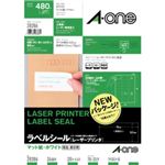 エーワン レーザープリンタ ラベルシール マット紙・ホワイト 24面付 20シート入 28386