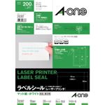 エーワン レーザープリンタ ラベルシール マット紙・ホワイト 10面付 20シート入 28387