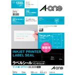 エーワン インクジェットプリンタ ラベルシール マット紙・ホワイト 12面付 100シート入 28916