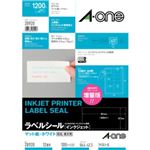 エーワン インクジェットプリンタ ラベルシール マット紙・ホワイト 12面付 100シート入 28920