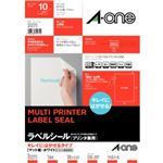 エーワン マルチプリンタ ラベルシール マット紙・ホワイト 1面付 10シート入 31271