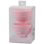 Silicone Cook＆Table カップ（ライン） ピンク 2個入 DS-1215