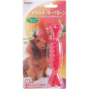 かみかみフルーツボーン ストロベリーの香り セミハードタイプ M