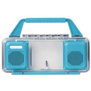 グリーンハウス 防沫ステレオスピーカー GH-SPA210WB ブルー