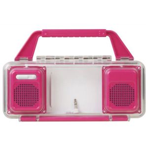 グリーンハウス 防沫ステレオスピーカー GH-SPA210WP ピンク
