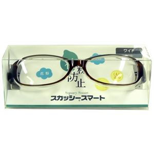 スカッシー スマート ブラウン 8810-02 ワイド（花粉用メガネ）