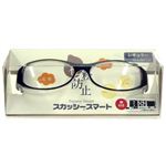 スカッシー スマート 柄付き ブラック 8815-01 レギュラー（花粉用メガネ）