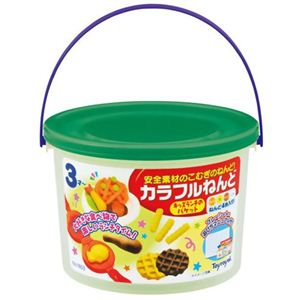 チャレンジトイ カラフルねんど キッズランチのバケット