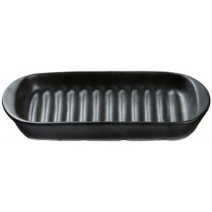 魔法のお皿 小判型 黒