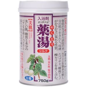 （まとめ買い）オリヂナル薬湯 シルク 750g×4セット