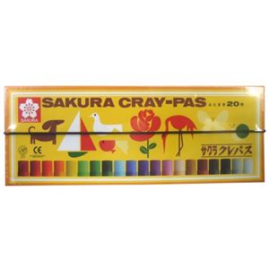 サクラクレパス 20色 ゴムヒモ付