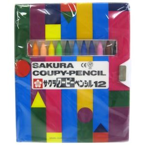 サクラクーピーペンシル 12色 ソフトケース入