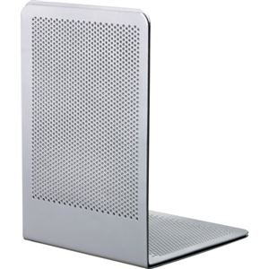 ナカバヤシ ブックエンド Pタイプ Mサイズ BE-P201-SM シルバーメタリック