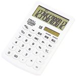 ナカバヤシ 電卓 モノカラー ECH-2101T-W ホワイト