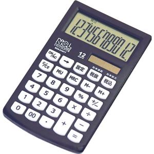 ナカバヤシ 電卓 モノカラー ECH-2101T-D ブラック