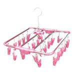アルモアカラー 角ハンガー ピンチ24個付 ピンク