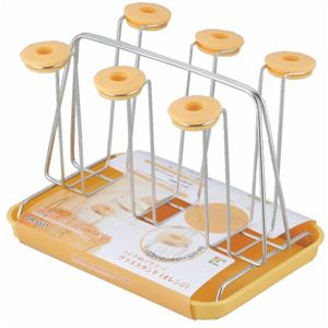 シンクdeシリコーン グラススタンド オレンジ SR-5511