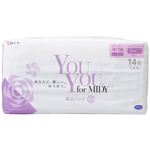 白十字 YouYou for MIDY 吸水パッド スーパー 羽なし 無香料 130cc 14枚入