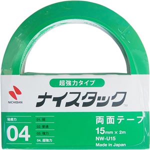 ニチバン 両面テープ 超強力タイプ ナイスタック 15mm NW-U15