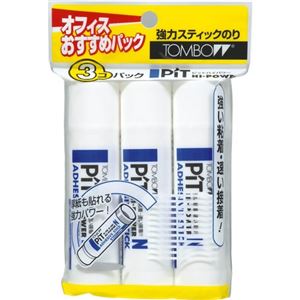 トンボ鉛筆 スティックのり ピットハイパワーN 3コパック HCA-321